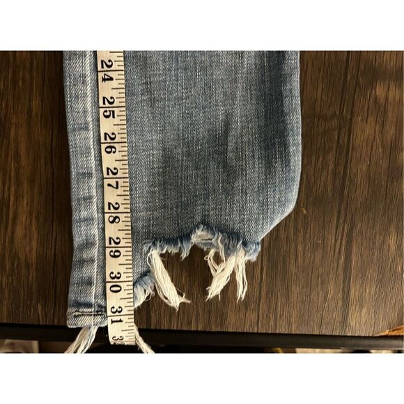 L'Agence Harmon High Rise Slim Straight Jeans Women's Size 24 NWT Distressed - Picture 13 of 13